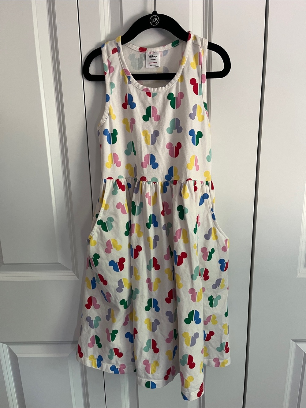 Hanna Andersson Disney Mickey Mouse Playground Dress, Size 8 130cm